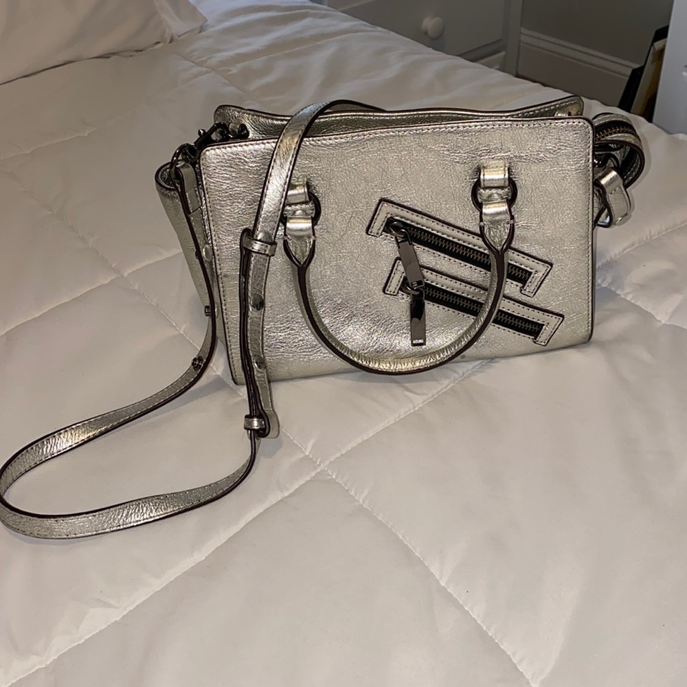 Rebecca Minkoff Silver Biker Crossbody bag